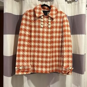 J.Crew Collection Greta Houndstooth Coat Size 12